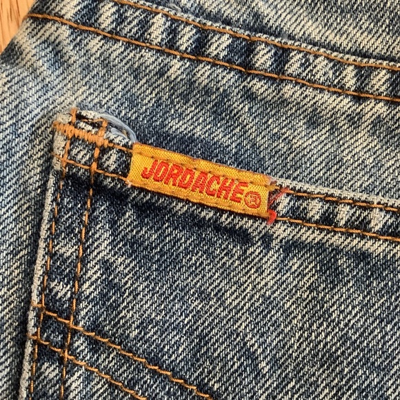 VTG 90s JORDACHE High Waist Mid Wash Denim Shorts Size 5-6 - Picture 3 of 8